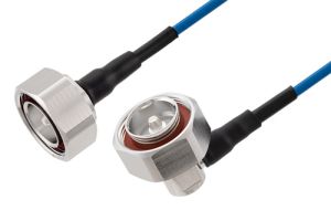 Pasternack 7/16 DIN Male to 7/16 DIN Male Right Angle Low PIM Cable 36 Inch Length Using TFT-402 Coax Using Times Microwave Components