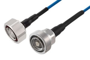 Pasternack 7/16 DIN Male to 7/16 DIN Female Low PIM Cable 24 Inch Length Using TFT-402 Coax Using Times Microwave Components