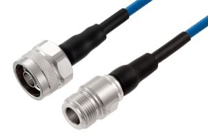 Pasternack N Male to N Female Low PIM Cable 24 Inch Length Using TFT-402 Coax Using Times Microwave Components