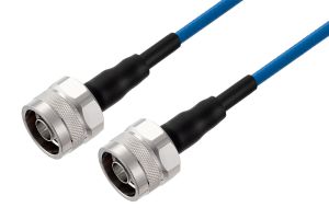 Pasternack N Male to N Male Low PIM Cable 12 Inch Length Using TFT-402-LF Coax Using Times Microwave Components