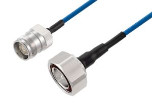 Pasternack 4.3-10 Female to 7/16 DIN Male Low PIM Cable 12 Inch Length Using TFT-402 Coax Using Times Microwave Components