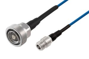 Pasternack 7/16 DIN Female to N Male Low PIM Cable 24 Inch Length Using TFT-402 Coax Using Times Microwave Components