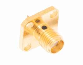 Pasternack PE4000 - SMA Female Solder Connector 4 Hole Flange - .340 IN Hole