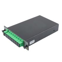 Passive PLC, Plug-In Single LGX PLC Splitter, 1x08 Standard (Even) Split, SC-APC
