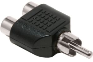 RCA Male to Dual RCA Female Adapter