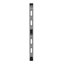 ShowMeCables 42U Vertical Cable Management Rail, Rack Mount, 0.82 x 4.6 x 76