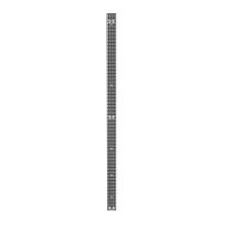 ShowMeCables 42U Vertical Cable Management Rail, Rack Mount, 0.26 x 3.5 x 76