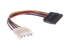 Molex 4-Pin to SATA Power Adapter Cable - 6 Inch