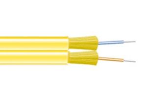 Duplex Zipcord Fiber Cable - Singlemode - 9/125 - OS2 - 2 Strand - Plenum - 2mm - Per FT
