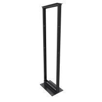 ShowMeCables 23 inch width, 2-Post Open Rack 45U Threaded