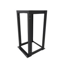 ShowMeCables 23 inch width, 4-Post Open Rack 25U Cage Nut
