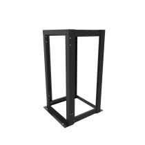 ShowMeCables 23 inch width, 4-Post Open Rack 25U Threaded