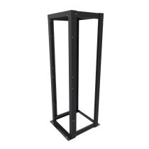 ShowMeCables 23 inch width, 4-Post Open Rack 42U Threaded