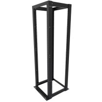 ShowMeCables 23 inch width, 4-Post Open Rack 45U Cage Nut