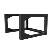 ShowMeCables 23 inch width, Open Wall Rack 6U with 24" Depth