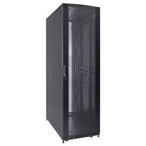 ShowMeCables 42U Server Rack Cabinet, 1000mm depth, Perf. Front door and rear french doors, cable mgt. top