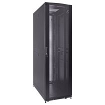 ShowMeCables 42U Server Rack Cabinet, 1000mm depth, Perf. Front door and rear french doors,fan compatible top