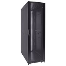 ShowMeCables 42U Server Rack Cabinet, 1200mm depth, Perf. Front door and rear french doors, cable mgt. top