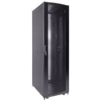 ShowMeCables 42U Server Rack Cabinet, 800mm depth, Perf. door and rear french doors, cable mgt top