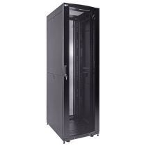 ShowMeCables 42U Server Rack Cabinet, 800mm depth, Perf. Front door and rear french doors, fan compatible top