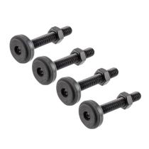 ShowMeCables M12 Heavy Duty Leveling Feet, 4 Pack. Black