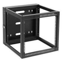 ShowMeCables 9U 22in Depth Hinged Open Frame Wall Mount Server Rack