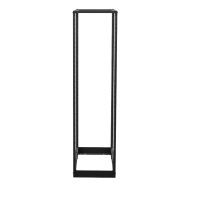 ShowMeCables Four-Post Adjustable Rack, 42U, 12-24, Compatible Casters, Black