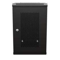 10 inch Wall-Mount Enclosures, Perforated, 9U, Black, 11.8 Inches (300mm) depth