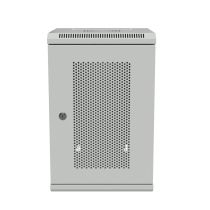 10 inch Wall-Mount Enclosures, Perforated, 9U, Gray, 11.8 Inches (300mm) depth
