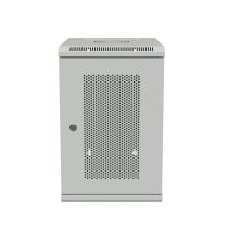 10 inch Vertical Wall-Mount Enclosures, Perforated, 9U, Gray, 15.8 Inches (400mm) depth
