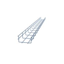 ShowMeCables Wire Mesh Cable Tray 4"D x 2"H x 5ft. 2pk
