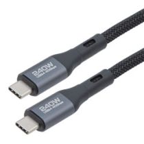 ShowMeCables USB4.0   40G/240W TYPE CM-CM, Metal plug, 1M