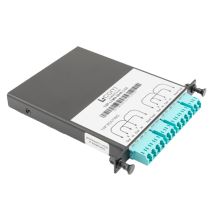 Passive Optical Tap - MMF OM4 LC Connectors - 60/40 Split - 1/2LGX Module