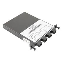 Passive Optical Tap - MMF MPO12 Connectors - 50/50 Split - 1/2LGX Module