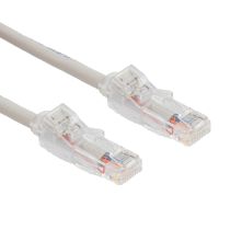 L-Com Category 6a Ethernet Traceable Cable Assembly with LED light Powered by Micro-USB, UTP, PVC, Gray, 2.0m