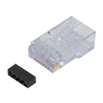 L-com Cat6 RJ45 Plug UTP .048-.052" conductor OD, 25pk