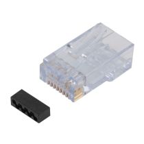 L-com Cat6 RJ45 Plug UTP .048-.052" conductor OD, 1pk