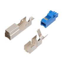 USB Type B 3.0 Connector, Male Plug, Solder Type, Single