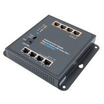 8 Port Industrial Gigabit PoE Ethernet Switch - 10/100/1000TX PoE+ 802.3at/af