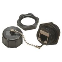 L-com C5E RJ45 COUPLER IP67 BULKHEAD