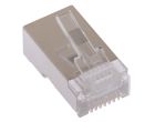 RJ45 Cat5e Shielded Connector - 8P8C - Solid Cable - 10 Pack