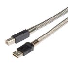 L-com Metal Armored USB Cables - Type A - B Connectors, Revision 2.0 Compliant