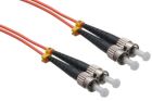 ST/ST 62.5/125 Multimode Duplex Fiber Patch Cable - OM1