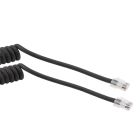 Category 5e Ethernet Coiled Cable Assembly, 180 Degree Tangents