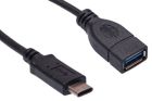 USB 3.0 Type C Male to USB 3.0 Type A Female Adapter Cable - 6 Inch