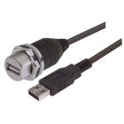 L-com Shielded Waterproof USB Type A/A  Male to Female Cable Assembly